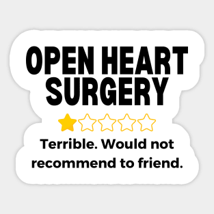 Open Heart Surgery Recovery Gift Sticker